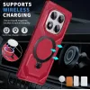 Phonesta IronLock Back Cover Hülle Ring und MagSafe für Xiaomi Redmi Note 14 Pro 4G/5G/14 Pro Plus / Xiaomi Poco X7 - Rot 2
