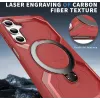 Phonesta IronLock Back Cover Hülle Ring und MagSafe für Samsung Galaxy A17/A16/A26 - Rot 5