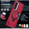 Phonesta IronLock Back Cover Hülle Ring und MagSafe für Samsung Galaxy A36/A56 - Rot 2