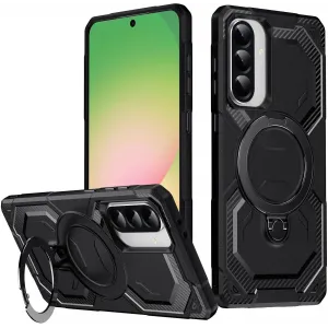 Phonesta IronLock Back Cover Hülle Ring und MagSafe für Samsung Galaxy A36/A56 - Schwarz