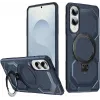 Phonesta IronLock Back Cover Hülle Ring und MagSafe für Samsung Galaxy S25 Edge - Blau