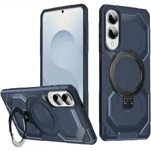 Phonesta IronLock Back Cover Hülle Ring und MagSafe für Samsung Galaxy S25 Edge - Blau