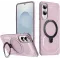 Phonesta IronLock Back Cover Hülle Ring und MagSafe für Samsung Galaxy S25 Edge - Rosa