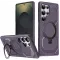 Phonesta IronLock Back Cover Hülle Ring und MagSafe für Samsung Galaxy S25 Ultra - Lila