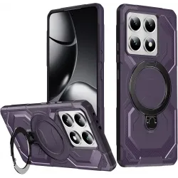 Phonesta IronLock Back Cover Hülle Ring und MagSafe für Xiaomi 14T - Lila