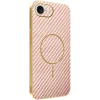 Phonesta Luxury Carbon Fiber Back Cover Hülle mit MagSafe für Apple iPhone 17e/16e - Rosa