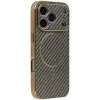 Phonesta Luxury Carbon Fiber Back Cover Hülle mit MagSafe für Apple iPhone 17 Pro - Braun