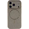 Phonesta Luxury Carbon Fiber Back Cover Hülle mit MagSafe für Apple iPhone 17 Pro Max - Braun 3