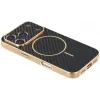 Phonesta Luxury Carbon Fiber Back Cover Hülle mit MagSafe für Apple iPhone 17 Pro Max - Schwarz 3