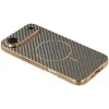 Phonesta Luxury Carbon Fiber Back Cover Hülle mit MagSafe für Apple iPhone Air - Braun 3