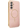 Phonesta Luxury Carbon Fiber Back Cover Hülle mit MagSafe für Samsung Galaxy A17/A26 - Rosa