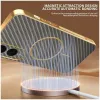 Phonesta Luxury Carbon Fiber Back Cover Hülle mit MagSafe für Samsung Galaxy S25 Edge - Braun 4