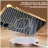 Phonesta Luxury Carbon Fiber Back Cover Hülle mit MagSafe für Samsung Galaxy S25 Edge - Schwarz 4