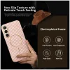 Phonesta Luxury Carbon Fiber Back Cover Hülle mit MagSafe für Samsung Galaxy S25 FE - Rosa 2
