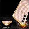Phonesta Luxury Carbon Fiber Back Cover Hülle mit MagSafe für Samsung Galaxy S25 FE - Rosa 6