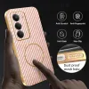 Phonesta Luxury Carbon Fiber Back Cover Hülle mit MagSafe für Xiaomi Redmi 15 - Rosa 6