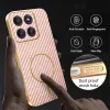 Phonesta Luxury Carbon Fiber Back Cover Hülle mit MagSafe für Motorola Edge 60 Pro - Rosa 6