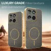 Phonesta Luxury Carbon Fiber Back Cover Hülle mit MagSafe für Motorola Edge 60 / Edge 60 Fusion - Braun 4