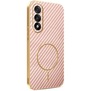 Phonesta Luxury Carbon Fiber Back Cover Hülle mit MagSafe für OnePlus Nord 5 - Rosa