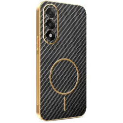 Phonesta Luxury Carbon Fiber Back Cover Hülle mit MagSafe für OnePlus Nord 5 - Schwarz