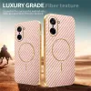 Phonesta Luxury Carbon Fiber Back Cover Hülle mit MagSafe für OnePlus Nord CE5 - Rosa 5