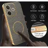 Phonesta Luxury Carbon Fiber Back Cover Hülle mit MagSafe für Oppo A5 Pro - Braun 6