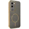 Phonesta Luxury Carbon Fiber Back Cover Hülle mit MagSafe für Oppo A5/A5m - Braun