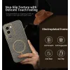 Phonesta Luxury Carbon Fiber Back Cover Hülle mit MagSafe für Oppo A5/A5m - Braun 3