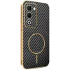 Phonesta Luxury Carbon Fiber Back Cover Hülle mit MagSafe für Oppo A5/A5m - Schwarz
