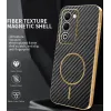Phonesta Luxury Carbon Fiber Back Cover Hülle mit MagSafe für Oppo A5/A5m - Schwarz 2