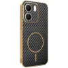 Phonesta Luxury Carbon Fiber Back Cover Hülle mit MagSafe für Oppo A5x - Schwarz 0