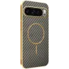 Phonesta Luxury Carbon Fiber Back Cover Hülle mit MagSafe für Google Pixel 10 Pro XL - Braun 0