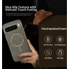 Phonesta Luxury Carbon Fiber Back Cover Hülle mit MagSafe für Google Pixel 10 Pro XL - Braun 2