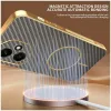 Phonesta Luxury Carbon Fiber Back Cover Hülle mit MagSafe für HONOR 400 - Braun 4