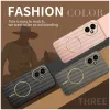 Phonesta Luxury Carbon Fiber Back Cover Hülle mit MagSafe für HONOR 400 - Braun 8