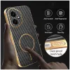 Phonesta Luxury Carbon Fiber Back Cover Hülle mit MagSafe für HONOR 400 - Schwarz 5