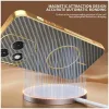 Phonesta Luxury Carbon Fiber Back Cover Hülle mit MagSafe für HONOR 400 Lite - Braun 4
