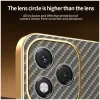 Phonesta Luxury Carbon Fiber Back Cover Hülle mit MagSafe für HONOR 400 Lite - Braun 7