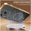 Phonesta Luxury Carbon Fiber Back Cover Hülle mit MagSafe für HONOR 400 Lite - Schwarz 4