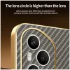 Phonesta Luxury Carbon Fiber Back Cover Hülle mit MagSafe für HONOR 400 Pro - Braun 7