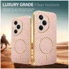 Phonesta Luxury Carbon Fiber Back Cover Hülle mit MagSafe für HONOR 400 Pro - Rosa 3