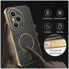 Phonesta Luxury Carbon Fiber Back Cover Hülle mit MagSafe für HONOR 400 Pro - Schwarz 5