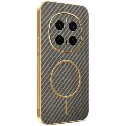 Phonesta Luxury Carbon Fiber Back Cover Hülle mit MagSafe für HONOR Magic7 Pro - Braun