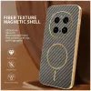 Phonesta Luxury Carbon Fiber Back Cover Hülle mit MagSafe für HONOR Magic7 Pro - Braun 1