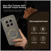 Phonesta Luxury Carbon Fiber Back Cover Hülle mit MagSafe für HONOR Magic7 Pro - Braun 2