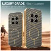Phonesta Luxury Carbon Fiber Back Cover Hülle mit MagSafe für HONOR Magic7 Pro - Braun 3