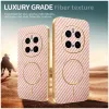 Phonesta Luxury Carbon Fiber Back Cover Hülle mit MagSafe für HONOR Magic7 Pro - Rosa 3