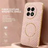 Phonesta Luxury Carbon Fiber Back Cover Hülle mit MagSafe für OnePlus 13 - Rosa 2