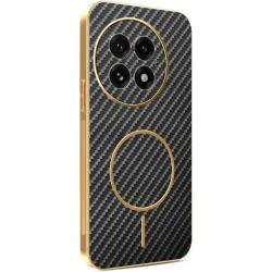 Phonesta Luxury Carbon Fiber Back Cover Hülle mit MagSafe für OnePlus 13 - Schwarz