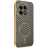 Phonesta Luxury Carbon Fiber Back Cover Hülle mit MagSafe für OnePlus 13R - Braun 0